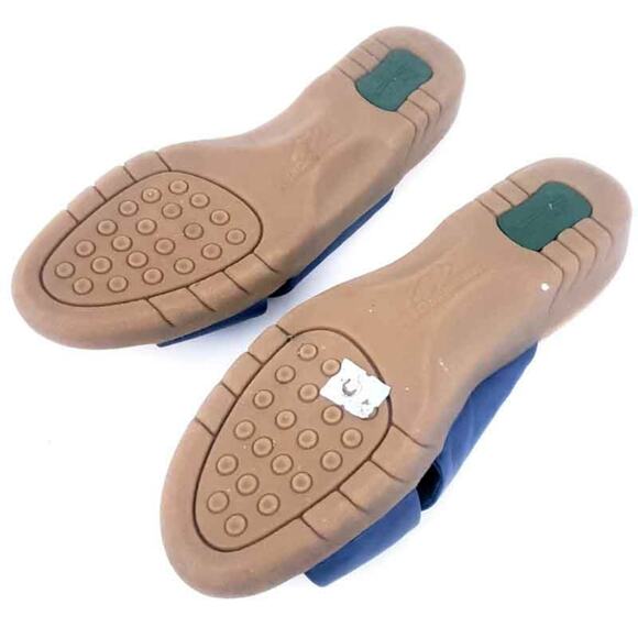 Natural Sport Sandals Slip On Tan Blue Leather Size 7M Summer Shoes Comfort - Picture 3 of 4